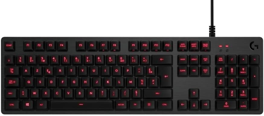 (C) Logitech G413 Mechanical Gaming Keyboard, Tactile Romer-G Switches FR AZERTY