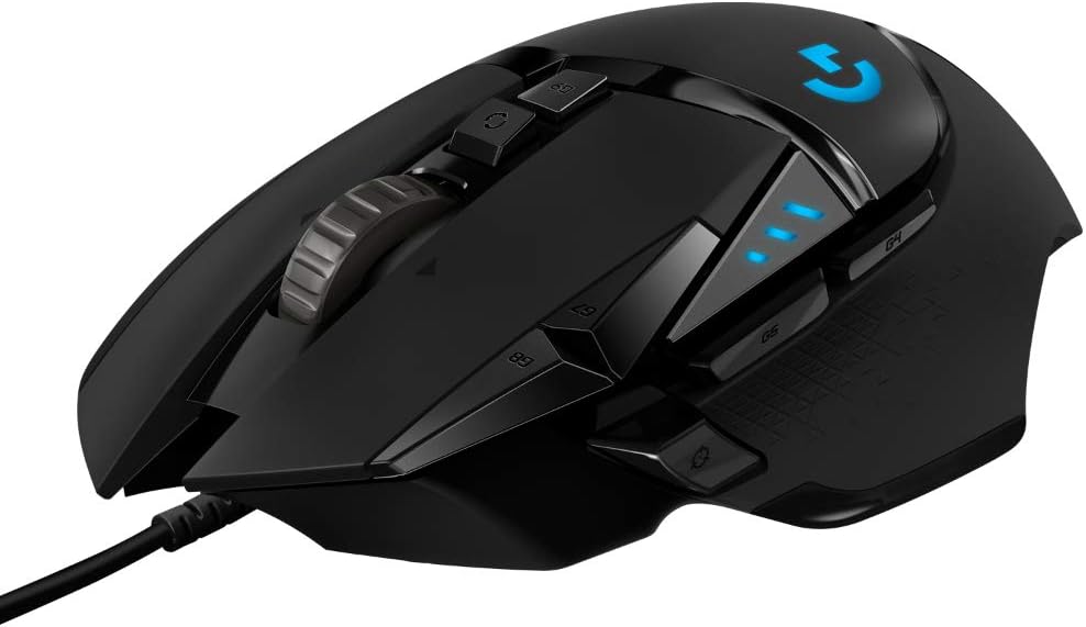 (G1) Logitech G502 HERO High-Performance Gaming-Maus mit HERO 25K DPI optischem Sensor