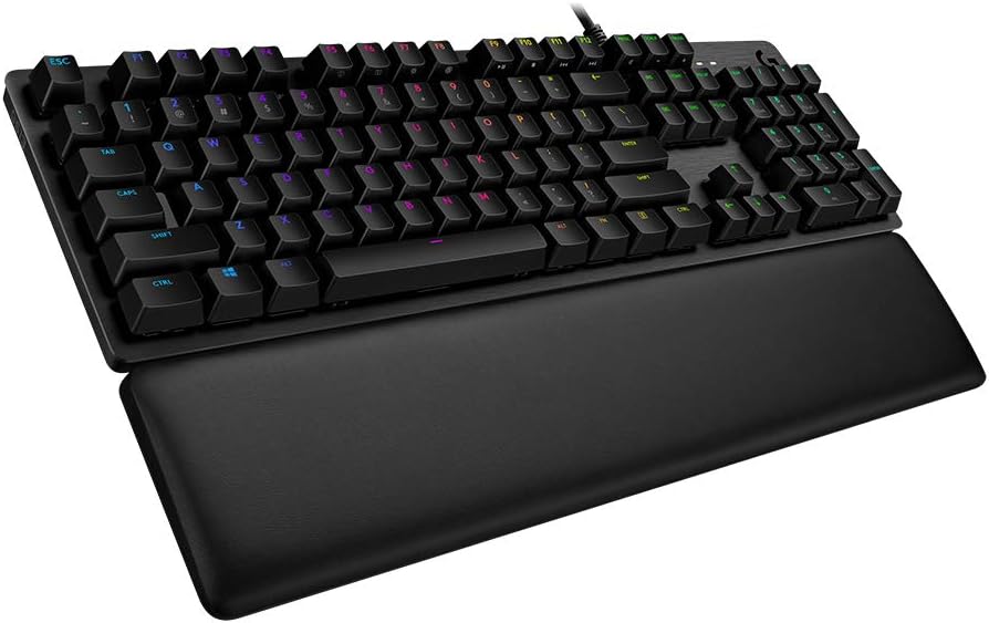 (G1) Logitech G513 mechanische Gaming-Tastatur, GX Blue Clicky Switches