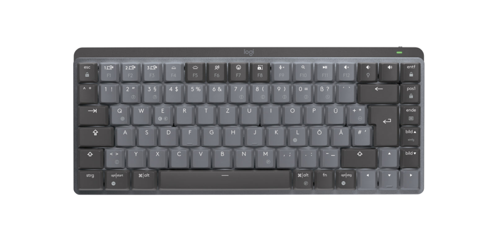 (G2) Logitech MX Mechanische kabellose Mini-Tastatur mit Beleuchtung