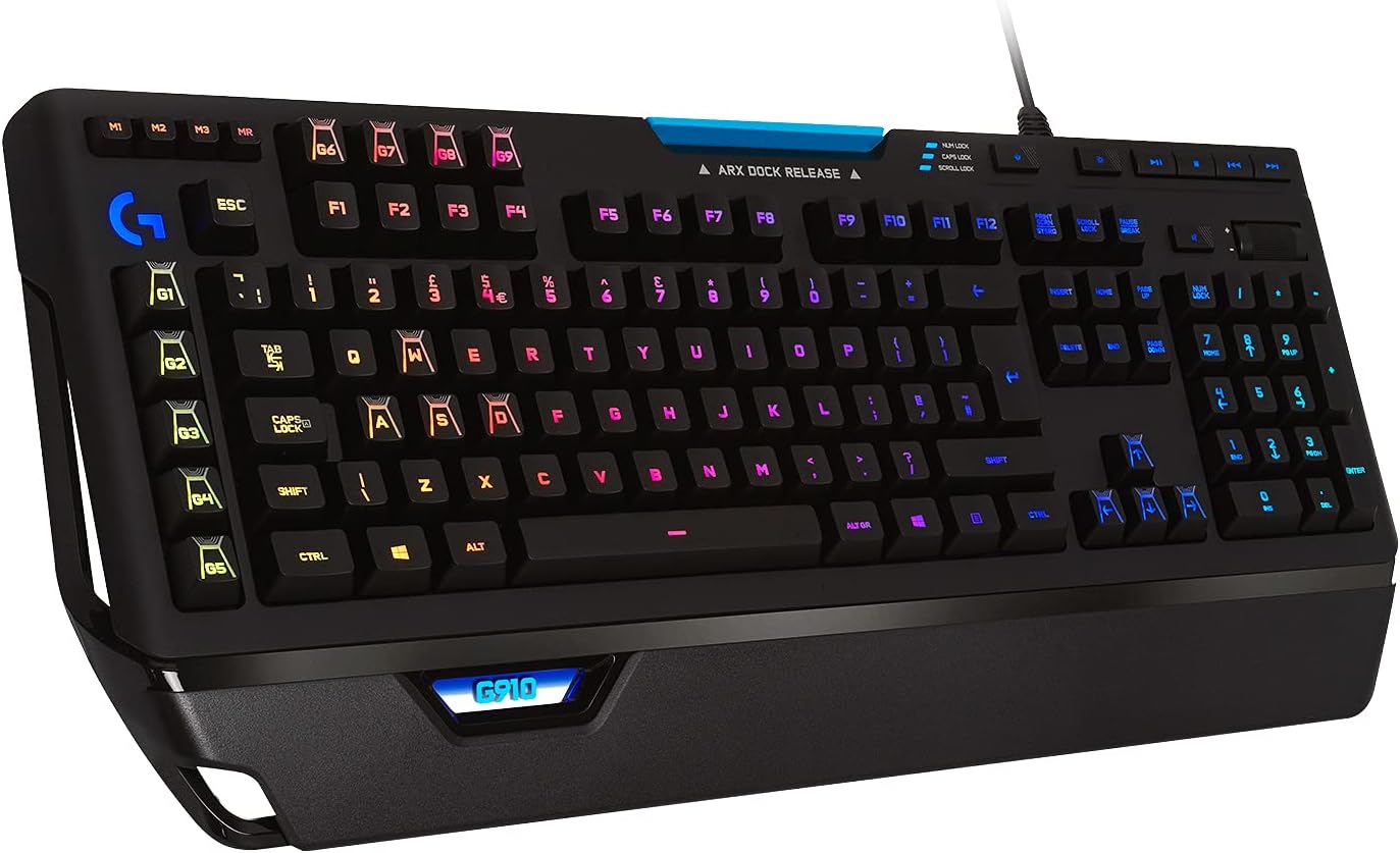 (G4) Logitech G910 Orion Spectrum mechanische Gaming-Tastatur US QWERTY