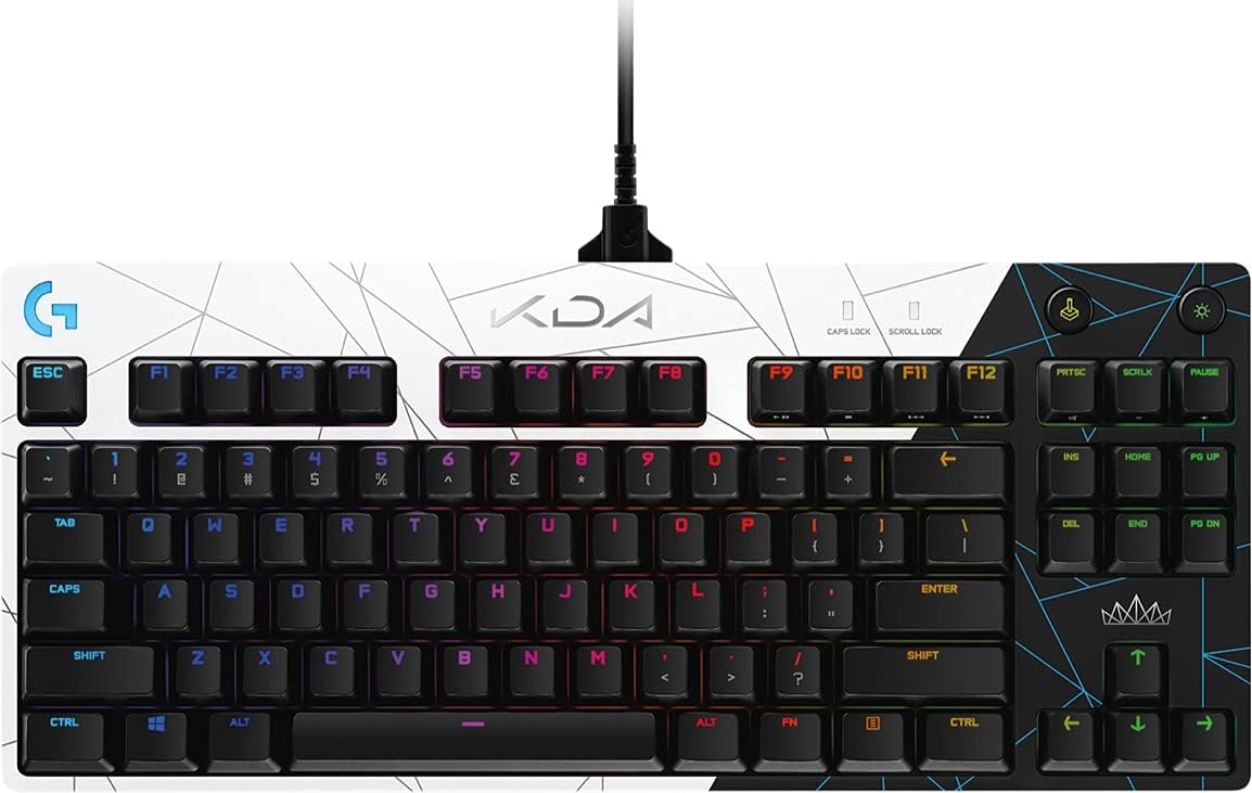 (G1) Logitech G PRO K/DA Mechanische Gaming-Tastatur, League of Legends Gaming-Zubehör, US QWERTY