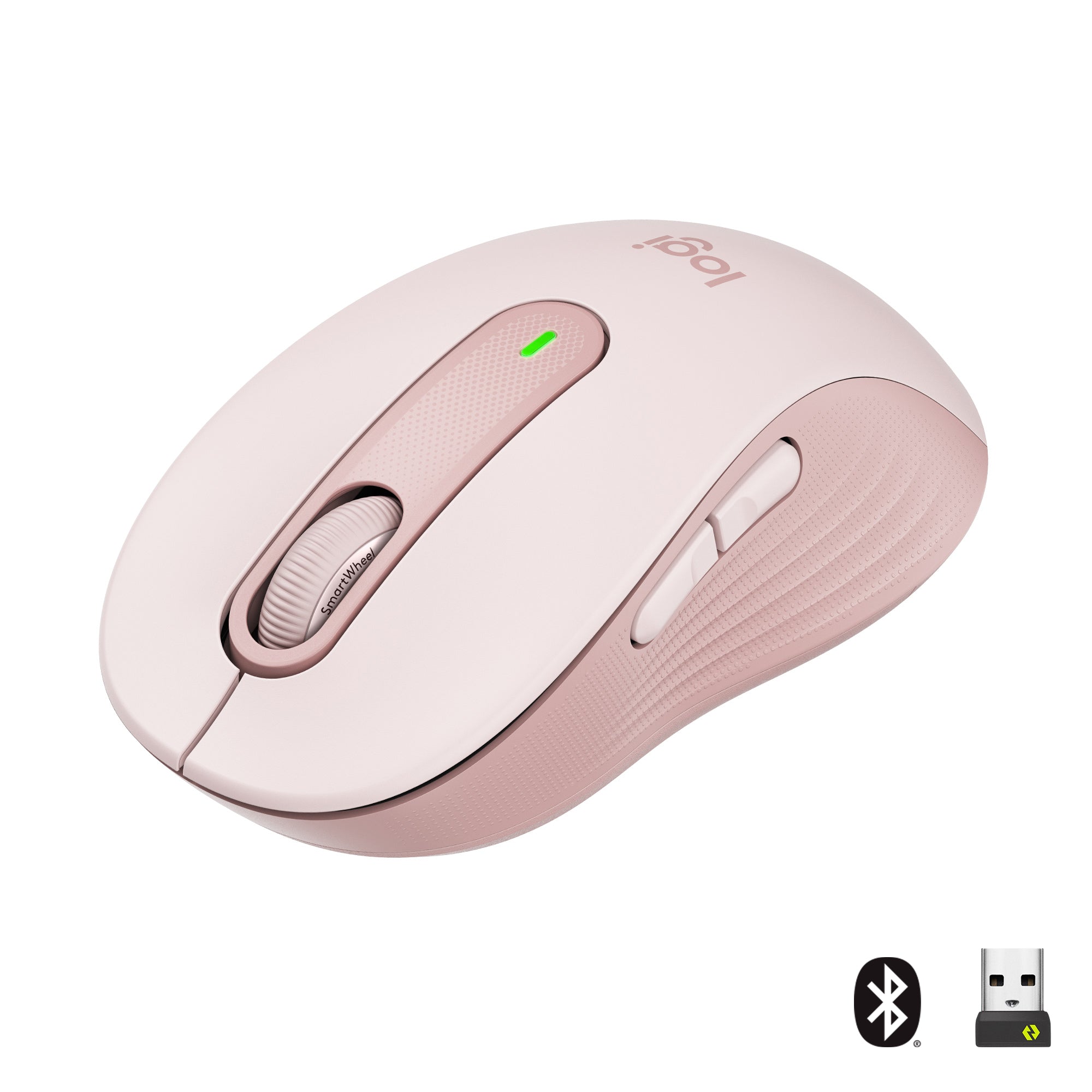 (C) Logitech Signature M650 Kabellose Maus - für kleine bis mittelgroße Hände, rosa