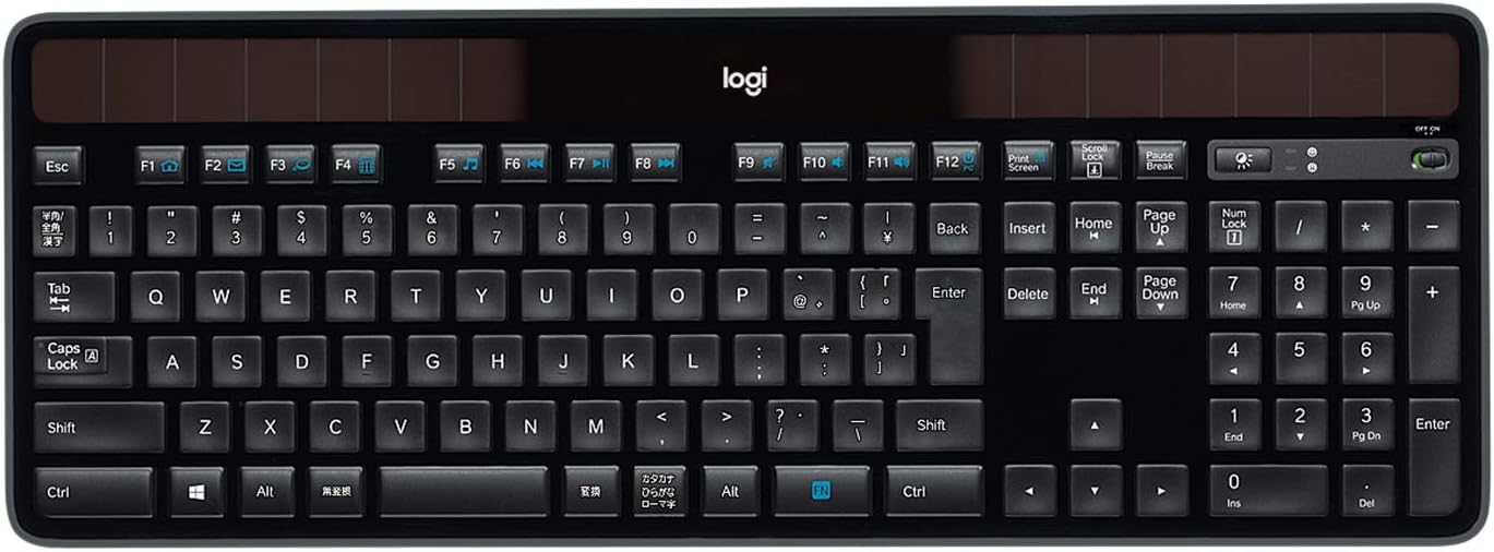 (G1) Logitech K750 Kabellose Solar Tastatur für Windows, 2,4 GHz ES QWERTY