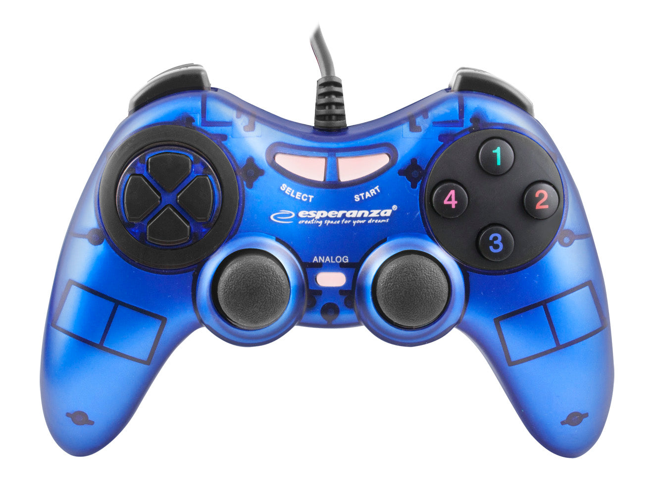 Wired Joypad Gamepad Controller Joystick Controller with Vibration for PC