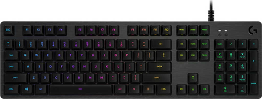 (G2) Logitech G512 mechanische Gaming-Tastatur, GX Brown Taktile Switches