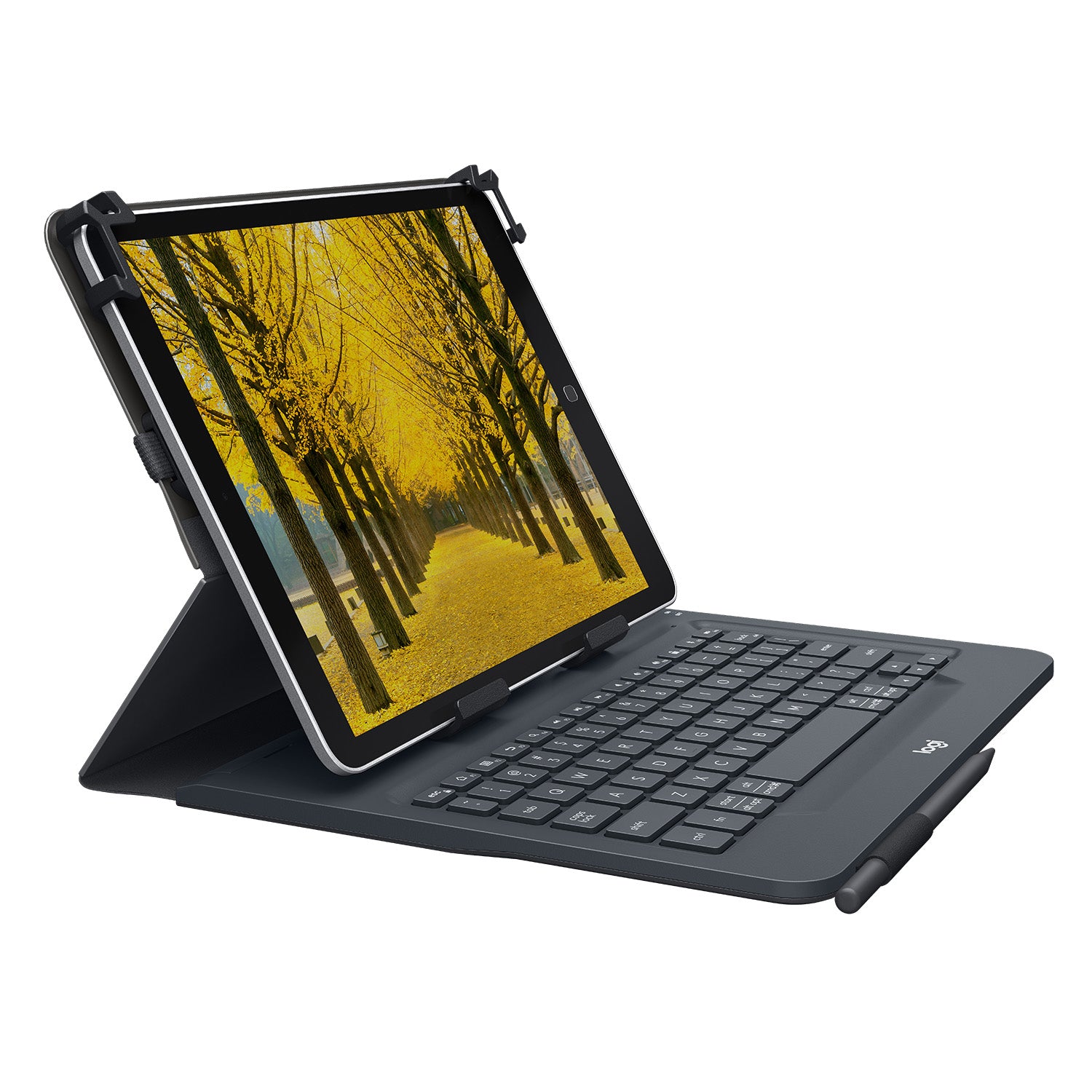(B1) Logitech Universal Folio Tablet-Hülle mit Kabelloser Tastatur